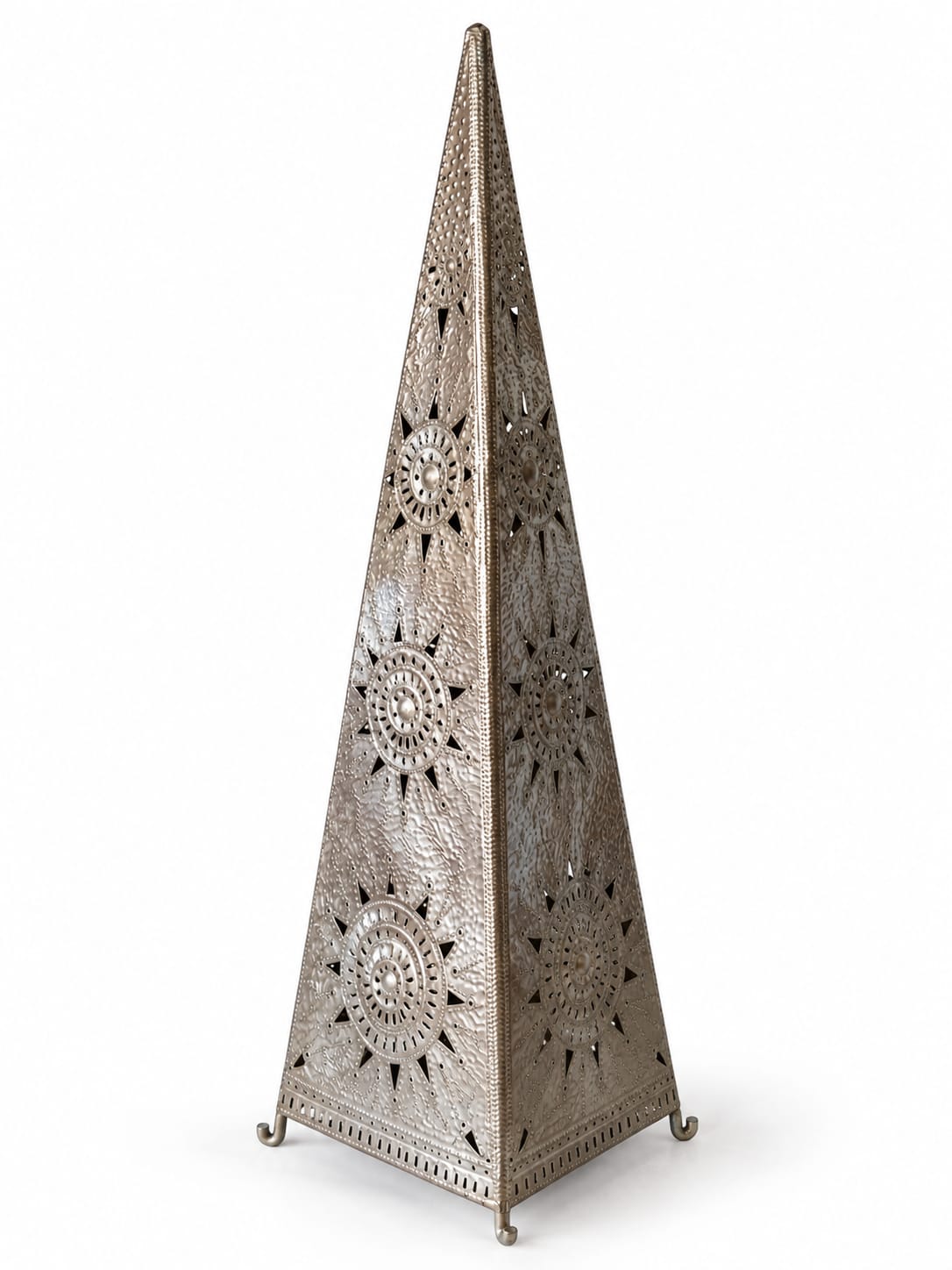 Aluminium Pyramid Floor Lamp