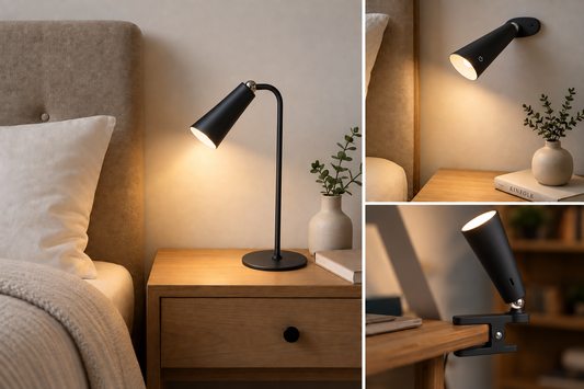 Rechargeable LED Reading Lamp Black 106P
