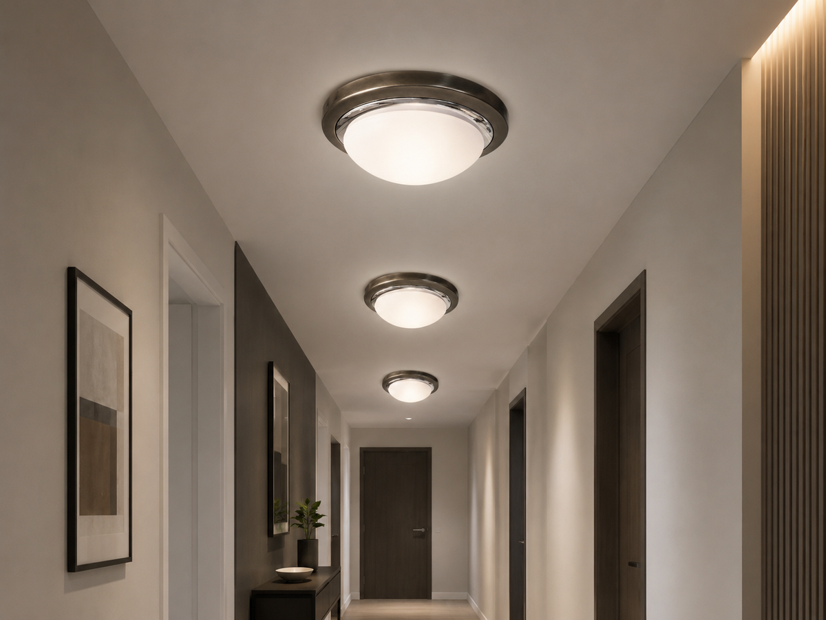 Antique Brass-chrome Ceiling Light-M