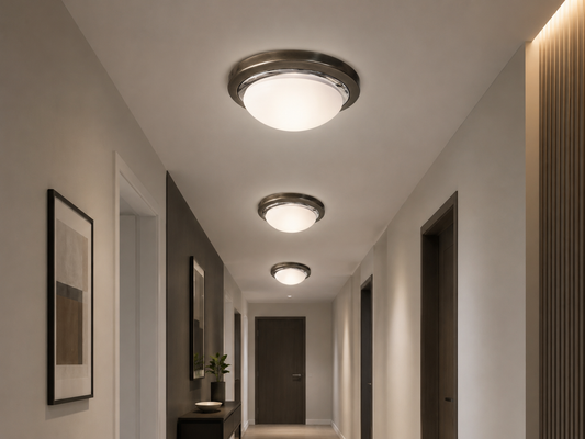 Antique Brass-chrome Ceiling Light-M