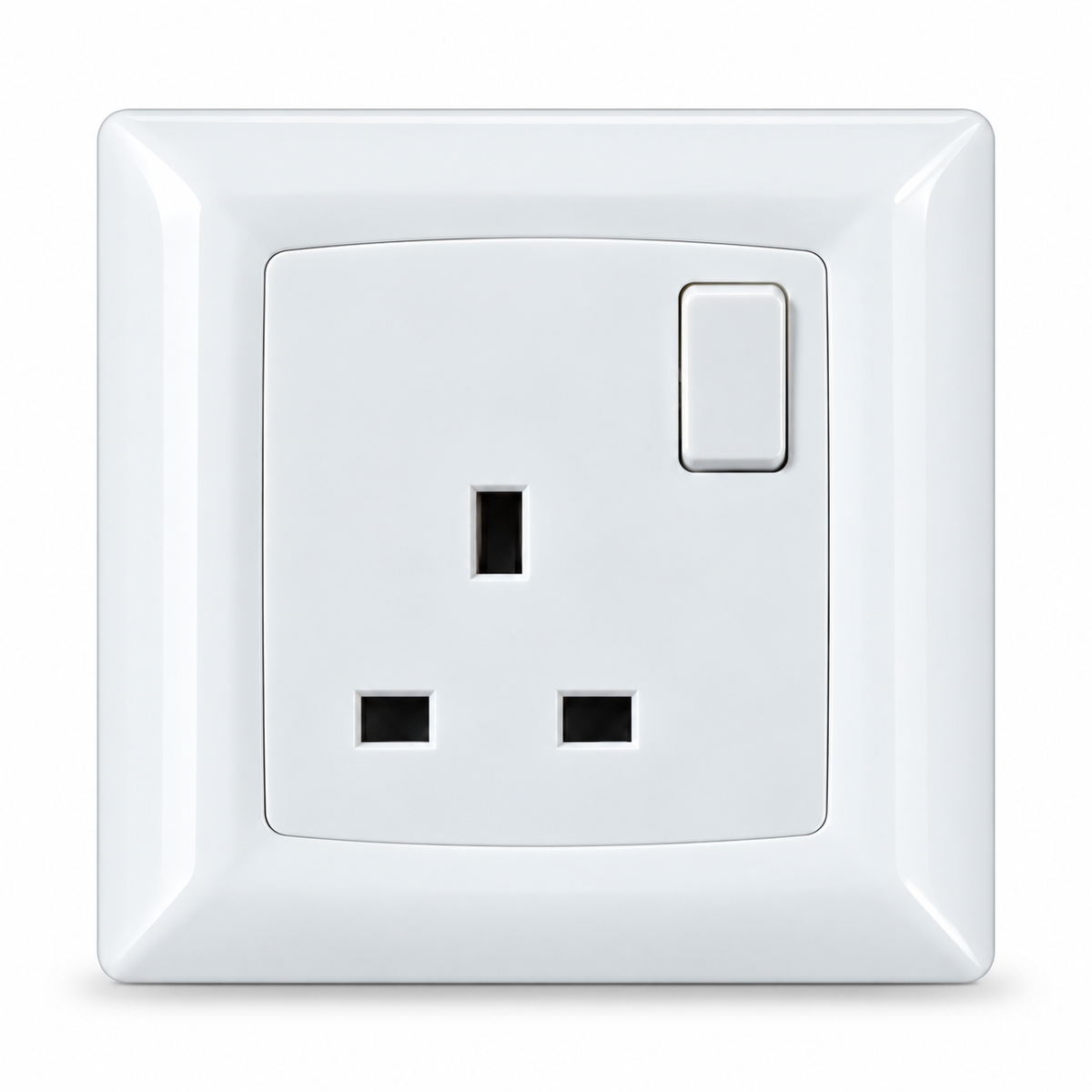 Single Socket 13A White